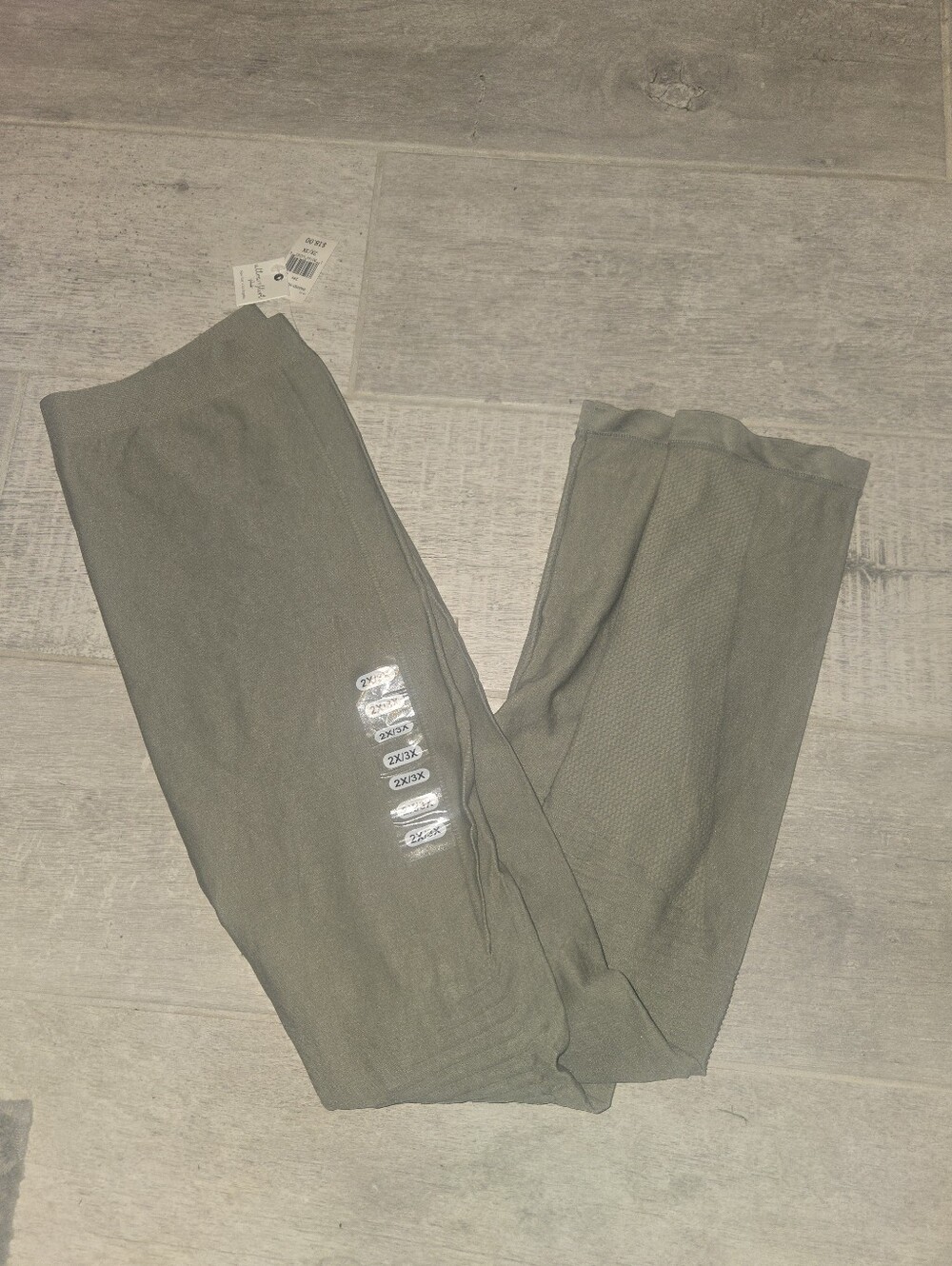 Ultra Flirt Plus Olive Ribbed Leggings